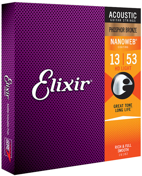 Elixir NanoWeb Ac.Guitar Phosphor Bronze Coating HD Taylor (light / .013-.053)