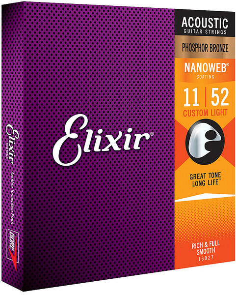 Elixir NanoWeb Ac.Guitar Phosphor Bronze (custom light / .011-.052)