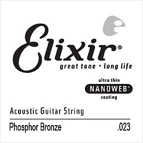 Elixir NanoWeb Ac.Guitar Single String Phosphor Bronze (.023)