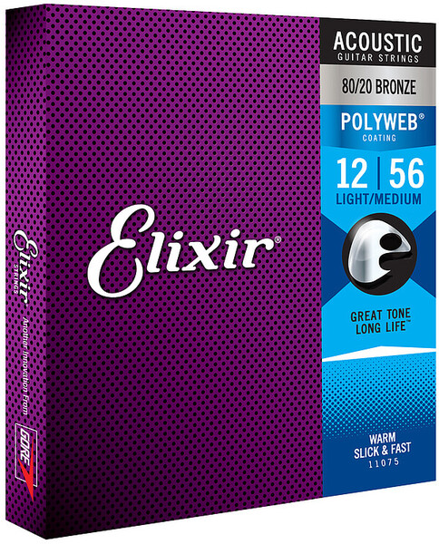 Elixir PolyWeb Ac.Guitar 80/20 Bronze Coating (light-medium / .012-.056)