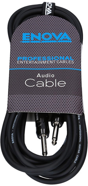 Enova Jack Instrument Cable 1/4' Plug 2 Pole Jack (3m)