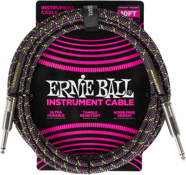 6427 Braided Instrument Cable (3.05m / Purple Python)