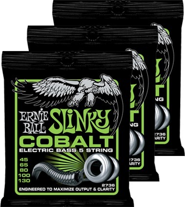 Cobalt Slinky Bass 3-pack (045-130)