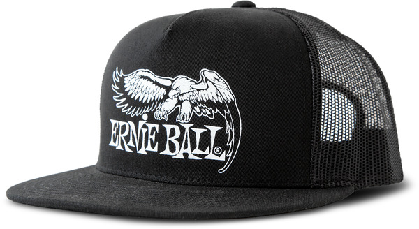 Ernie Ball Eagle Logo Hat 4158 (black with white)