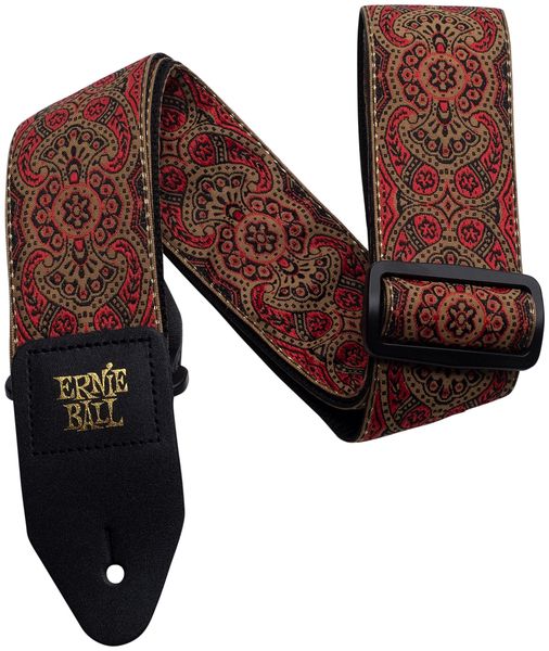 Ernie Ball Jacquard 4162 Strap (imperial paisley red)