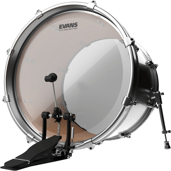 Evans EQ3 Clear Bass Drumhead BD22GB3 (22')