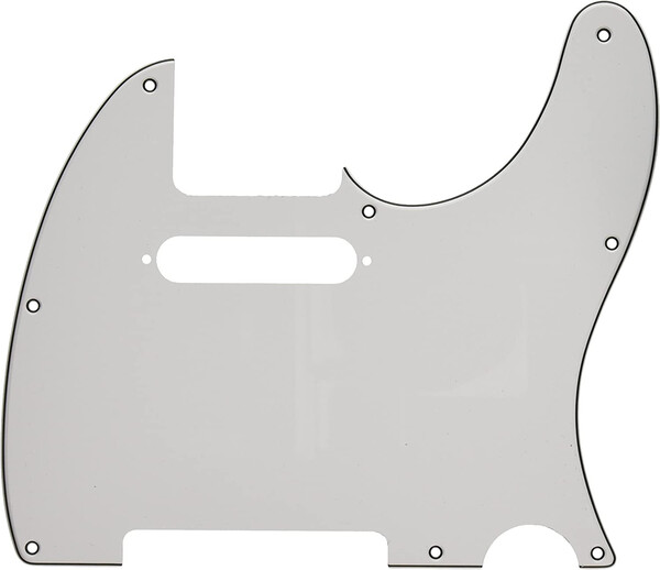 Fender 3-Ply 8-Hole Mount Telecaster Pickguard 099-1355-000 (white)