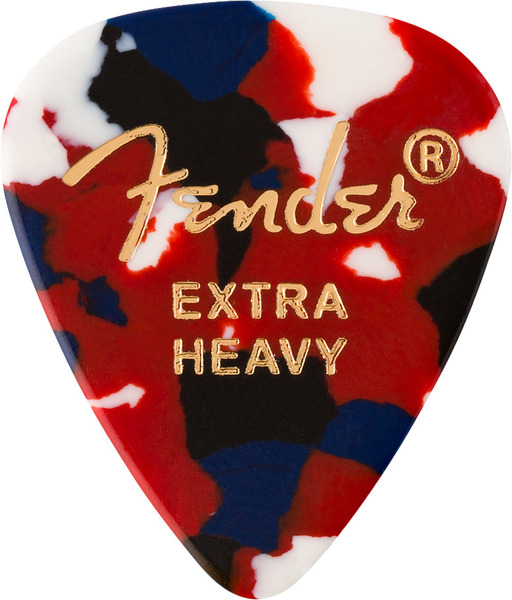 Fender 351 Shape Premium Celluloid 12-Pack / Extra Heavy (confetti)