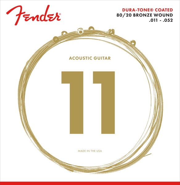 80/20 Dura-Tone Coated Acoustic Guitar Strings (11-52)