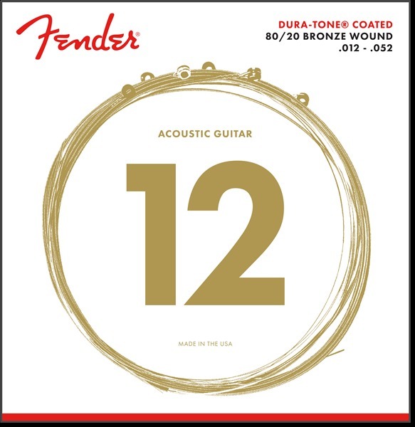 80/20 Dura-Tone Coated Acoustic Guitar Strings (12-52)