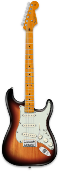 American Pro II Strat V (3 color sunbust)