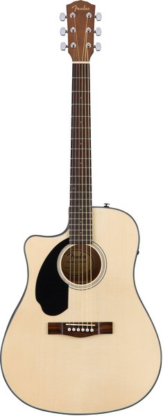 Fender CD-60SCE LH WN (natural lefthand)