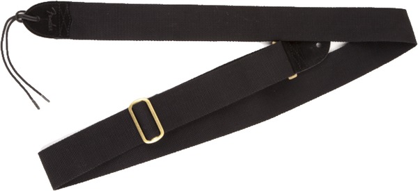 Fender Cotton/Leather Strap (black)