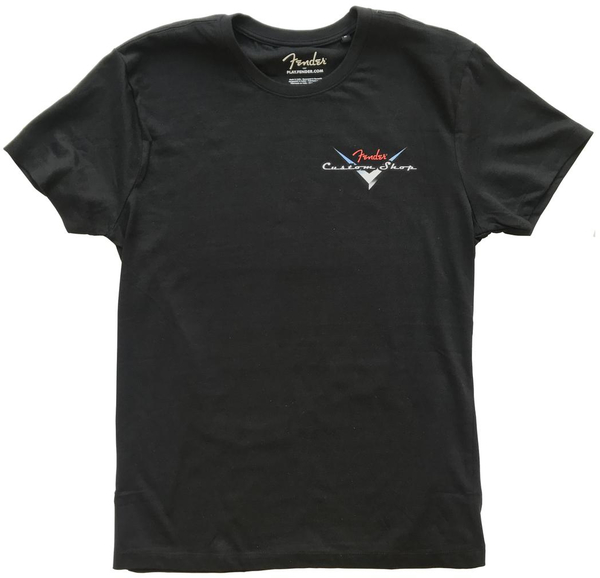 Fender Custom Shop Blk T-Shirt, Red/S (xx-large)