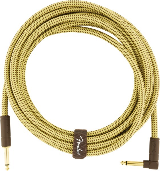 Fender Deluxe Tweed Instrument Cable AS (4.5m tweed angled/straight.)