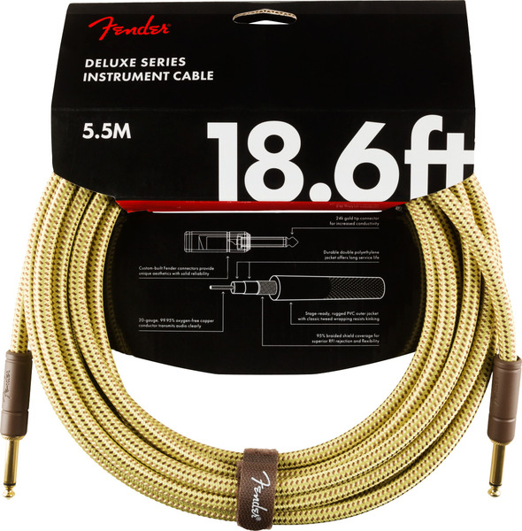 Deluxe Tweed Instrument Cable (5.5m tweed)