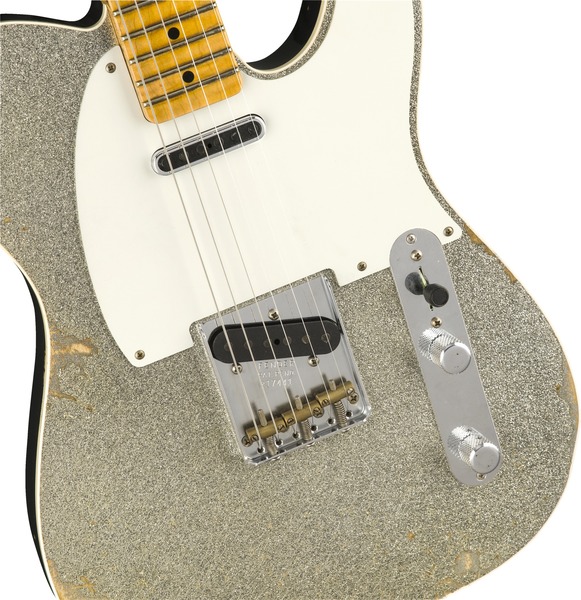 Fender Double Esquire Special 2018 Ltd MN (aged silver sparkle; journeyman relic)