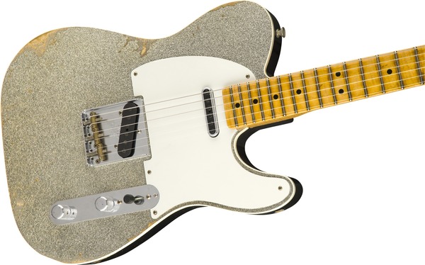 Fender Double Esquire Special 2018 Ltd MN (aged silver sparkle; journeyman relic)