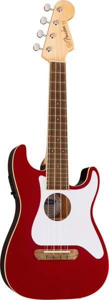 Fender Fullerton Strat Ukulele (candy apple red)