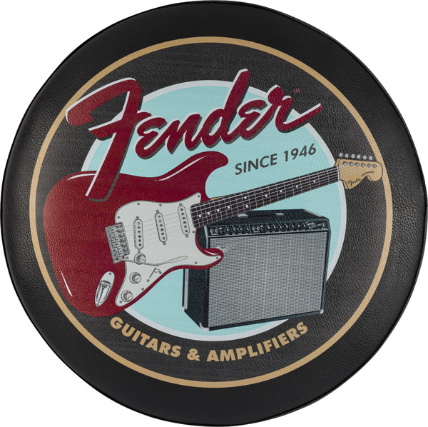 Fender Guitars & Amps Pick Pouch Barstool 24' (black/black)