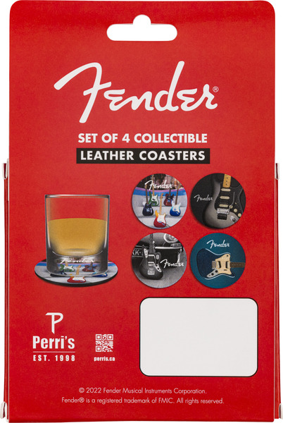 Fender Guitars Coasters 4-Pack (leather)