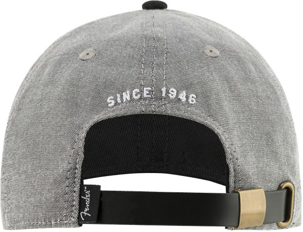 Fender Hipster Dad Hat (gray and black)