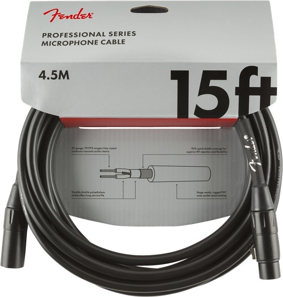 Fender Microphone Cable (15'/4.5m)