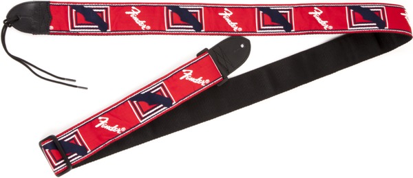 Fender Monogrammed Strap (red/white/blue)