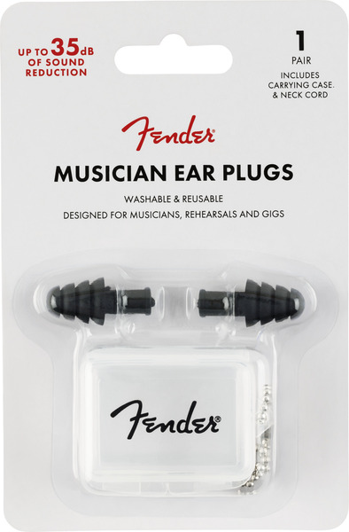 Fender Musicians Series Ear Plugs (black)