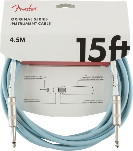 Fender Original Instrument cable (15ft, 4.5m, daphne blue)