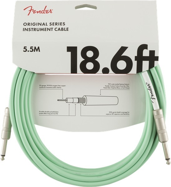 Fender Original Instrument cable (18.6ft, 5.5m, surf green)