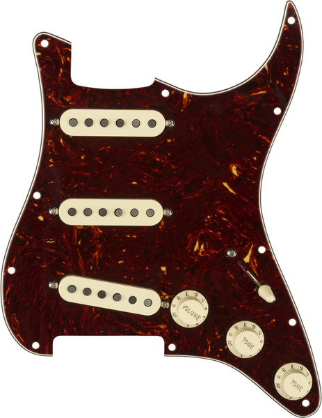 Pre-Wired Strat Pickguard SSS Tex Mex (tortoise shell)
