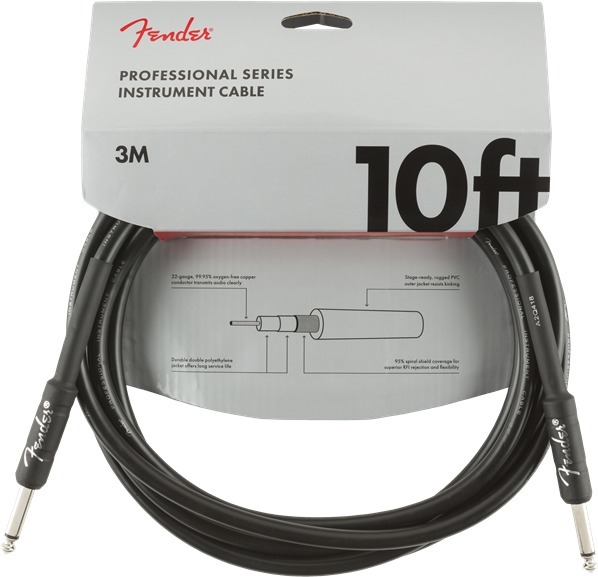 Professional Instrument Cable (10'/3m; straight-straight)