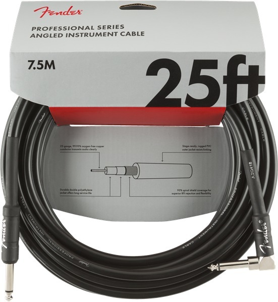 Professional Instrument Cable (25'/7.5m; straight-angle)