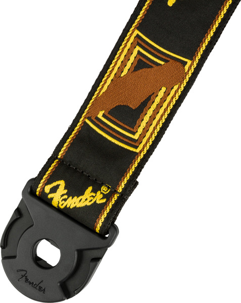 Fender Quickgrip (black/yellow/brown mono strap)