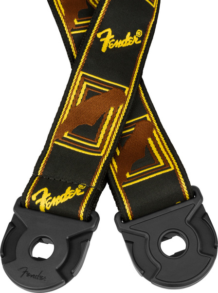 Fender Quickgrip (black/yellow/brown mono strap)