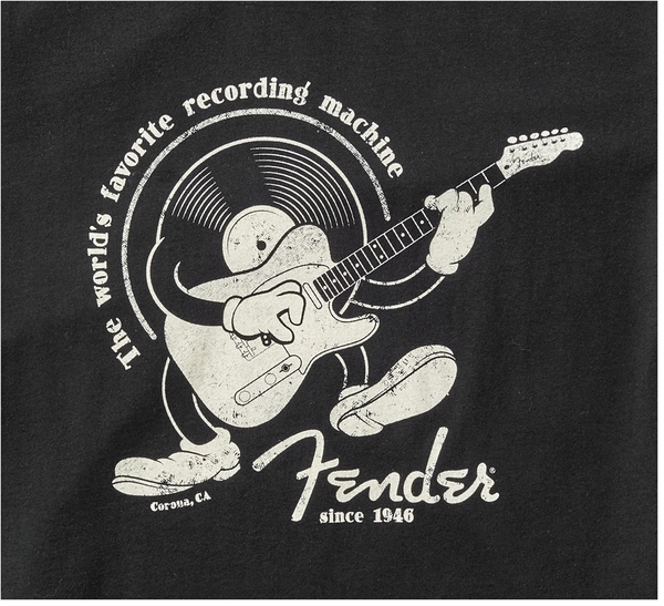 Fender Recording Machine T-Shirt, Black (Small)