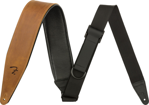 Fender Right Height Leather Strap (cognac)