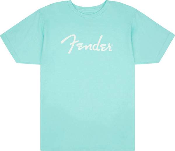 Fender Spaghetti Logo T-Shirt, Size S (daphne blue)