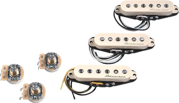 Fender Vintage Noiseless Stratocaster Pickup Set (Aged White)