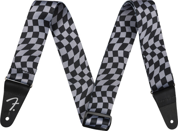 Wavy Checkerboard Polyester Strap (Gray)