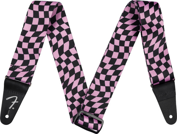 Wavy Checkerboard Polyester Strap (Pink)