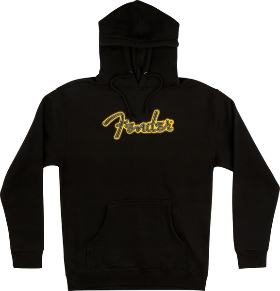 Fender Yellow Stitch Logo Hoodie S (black)