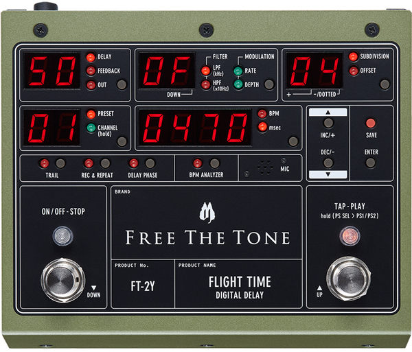 Free The Tone Flight Time Digital Delay Mk2 FT-2Y