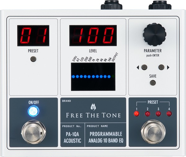 PA-1QA Programmable Analog 10 Band EQ (acoustic)
