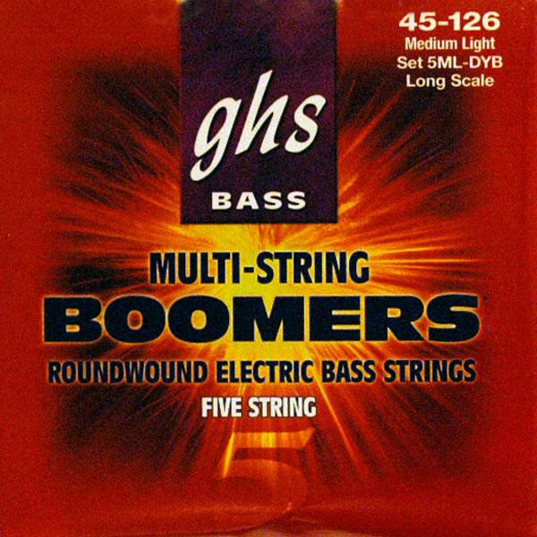 GHS 5ML-DYB Long Scale / 5-String Medium Light (.045-.126)