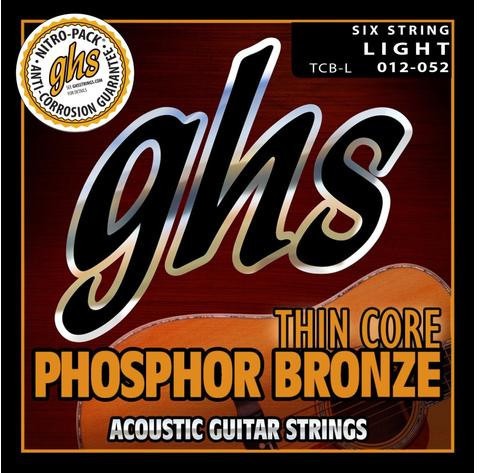GHS Thin Core Phosphor Bronze TCB-L / Acoustic Guitar String Set (light / .012-.052)