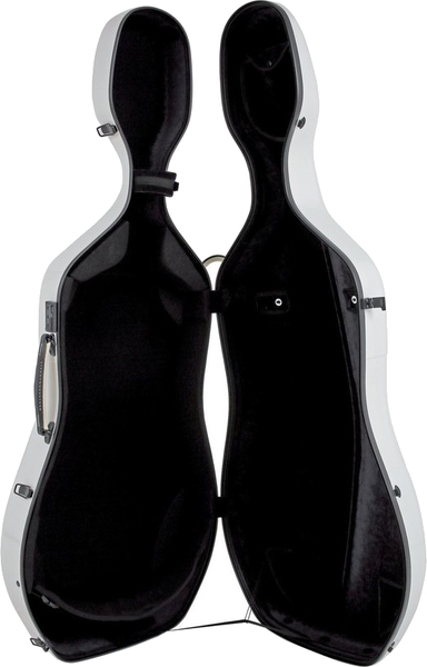 Gewa Air Cello Case (white exterior / black interior)