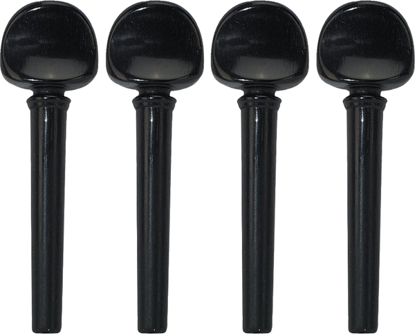 Ebony 1/2 Violin Pegs / Honed (medium)