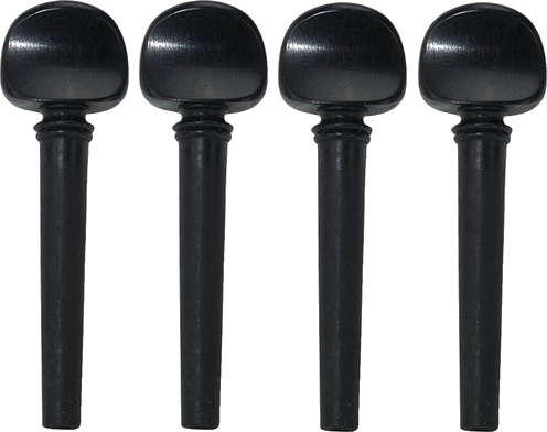 Ebony 4/4 Violin Pegs (top quality / strong)